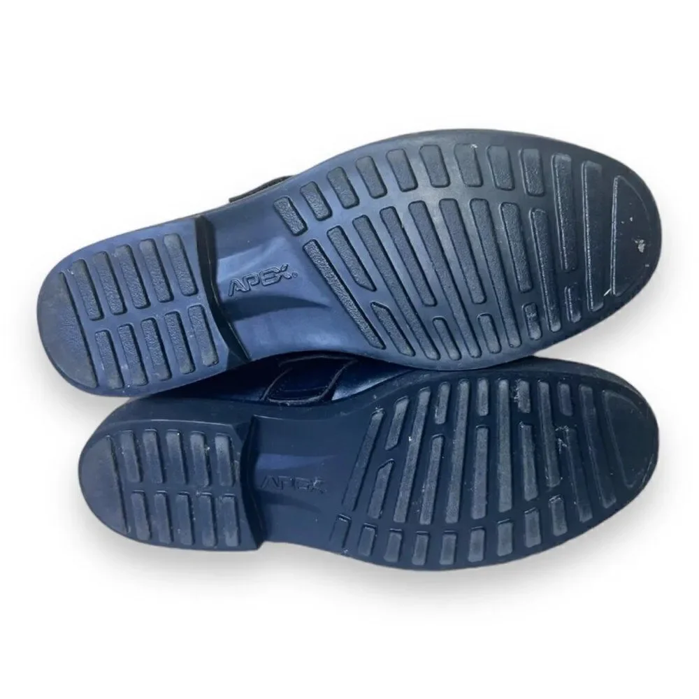 Apex Lexington LT200M Orthopedic Penny Loafers Black Men's‎ 10 (Wide)